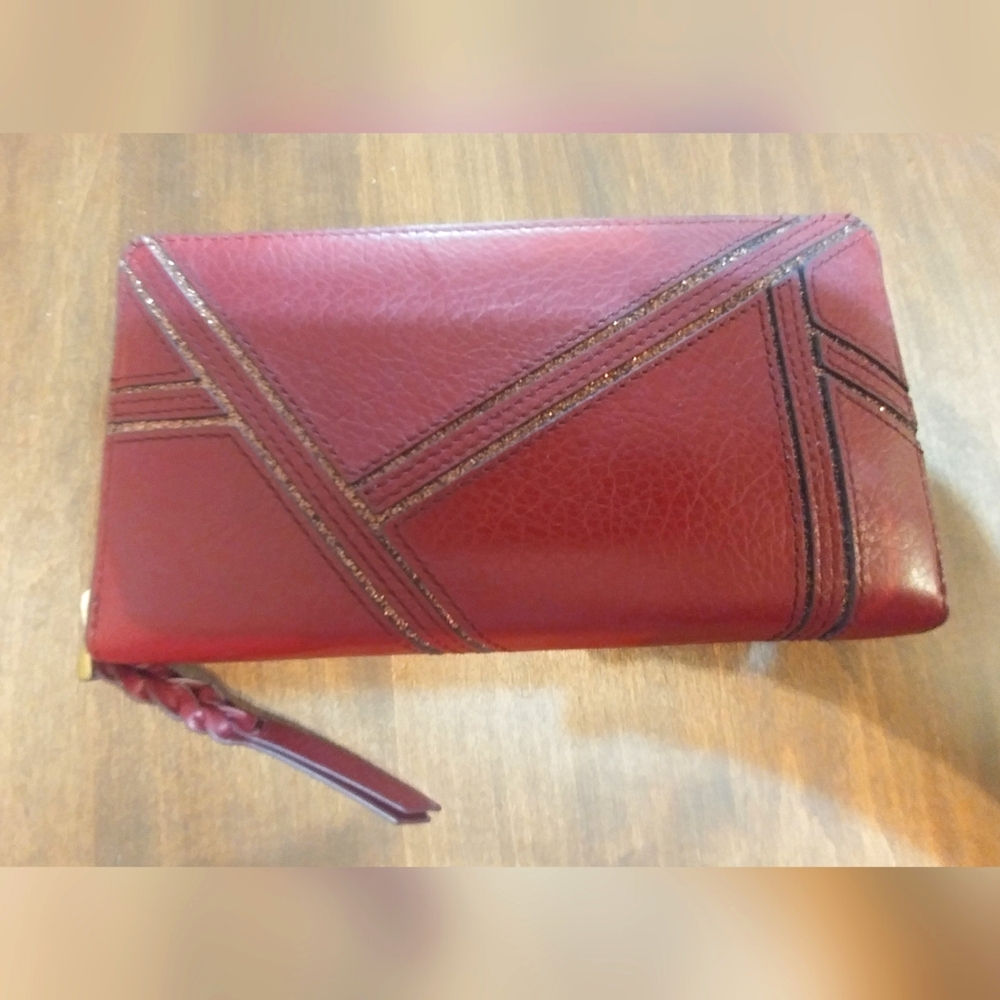 Burgundy Fossil Wallet